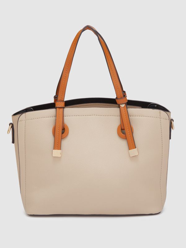 Globus Women Brown Textured Casual Handheld Bag