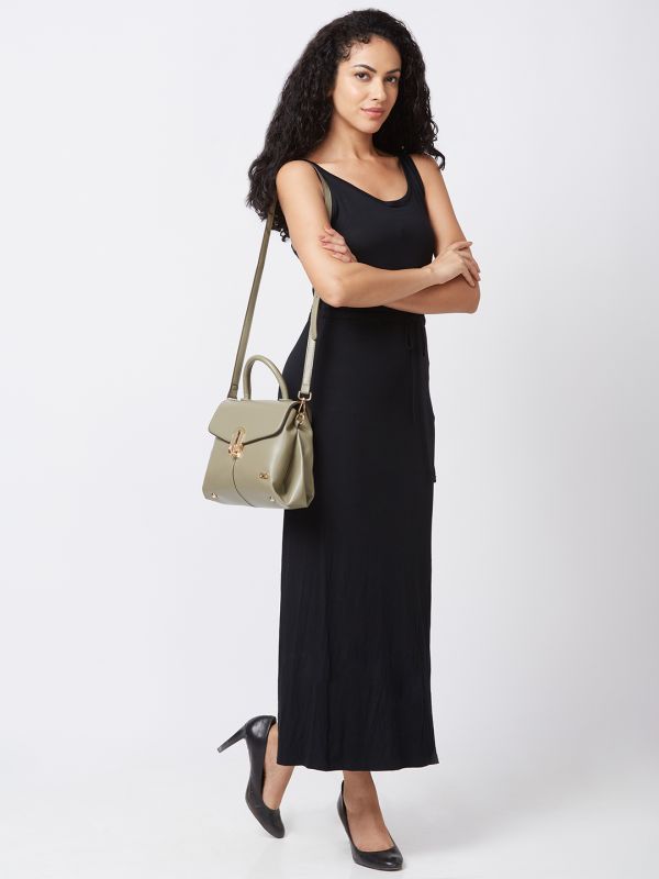 Globus Women Olive Solid Casual Handheld Bag