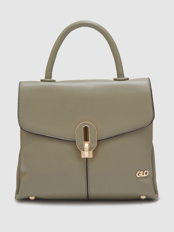 Globus Women Olive Solid Casual Handheld Bag