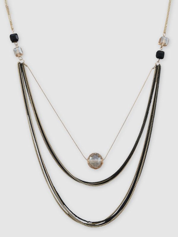 Globus Women Gold-Plated Statement Layered Necklace