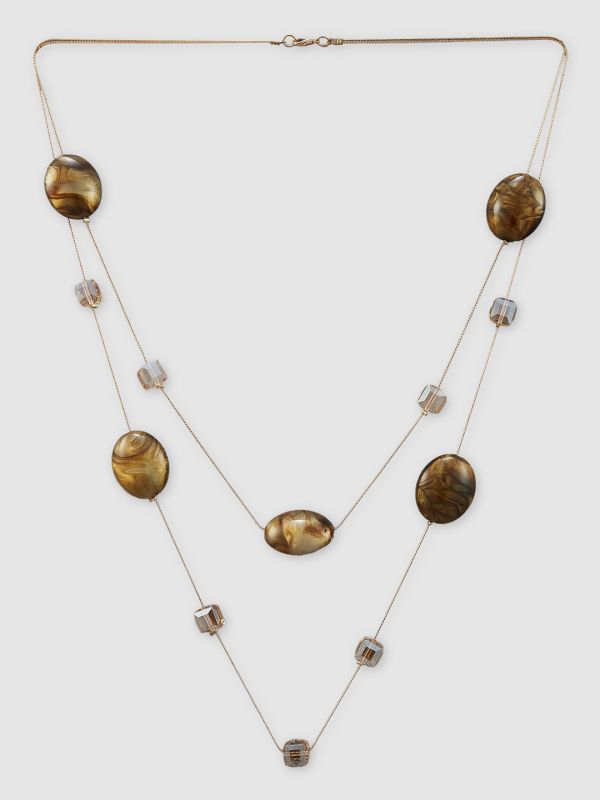 Globus Women Gold-Plated Statement Layered Necklace