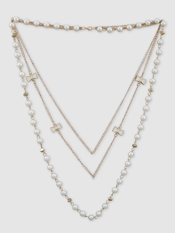 Globus Women Gold-Plated Statement Layered Necklace