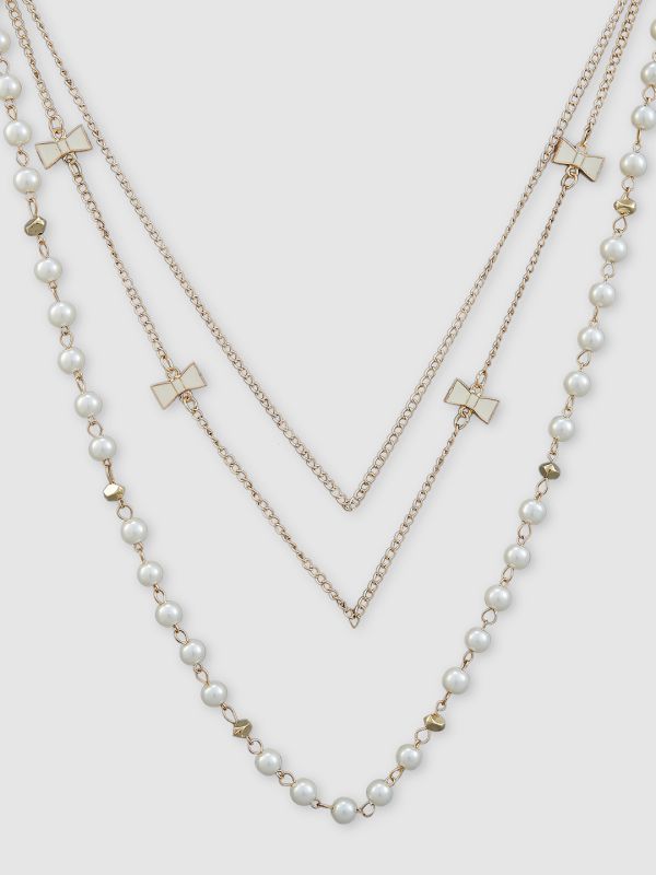 Globus Women Gold-Plated Statement Layered Necklace