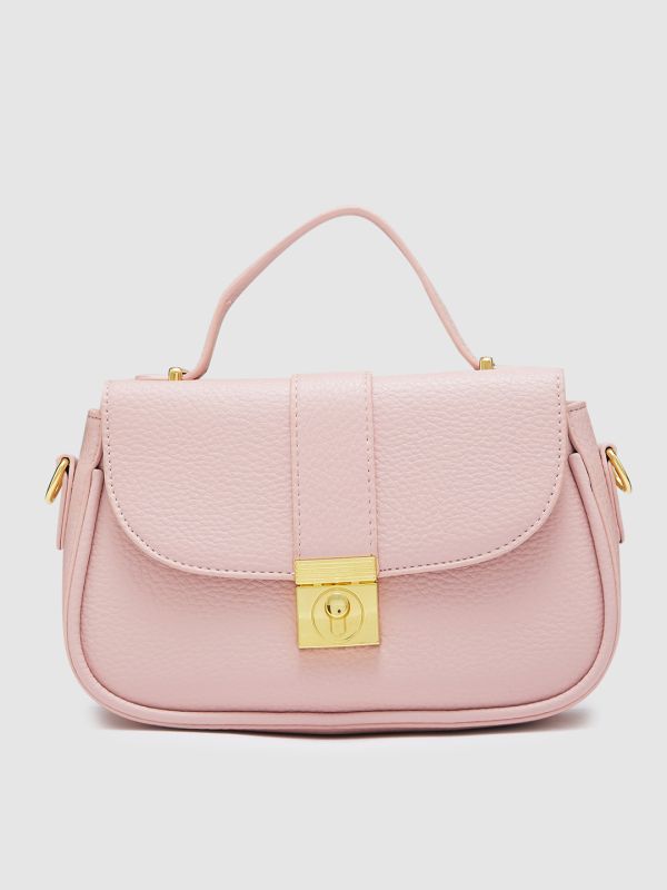 Globus Women Nude Textured Casual Sling Bag