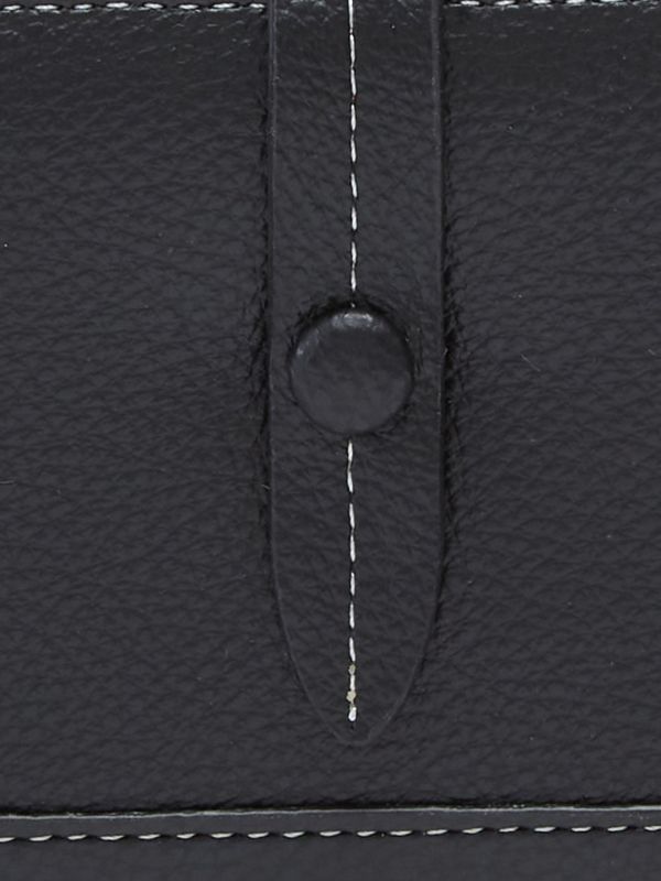 Globus Women Black Textured Zip Around Wallet