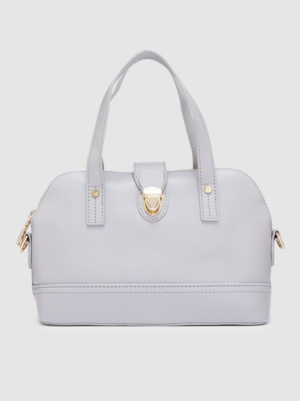 Globus Women Dark Grey Solid Casual Sling Bag