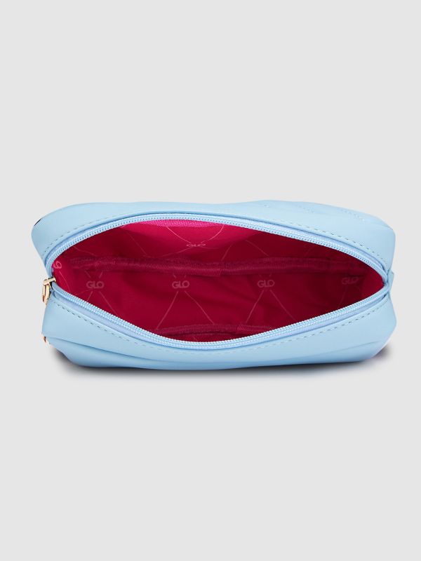 Globus Women Iceberg Blue Textured Casual Sling Bag