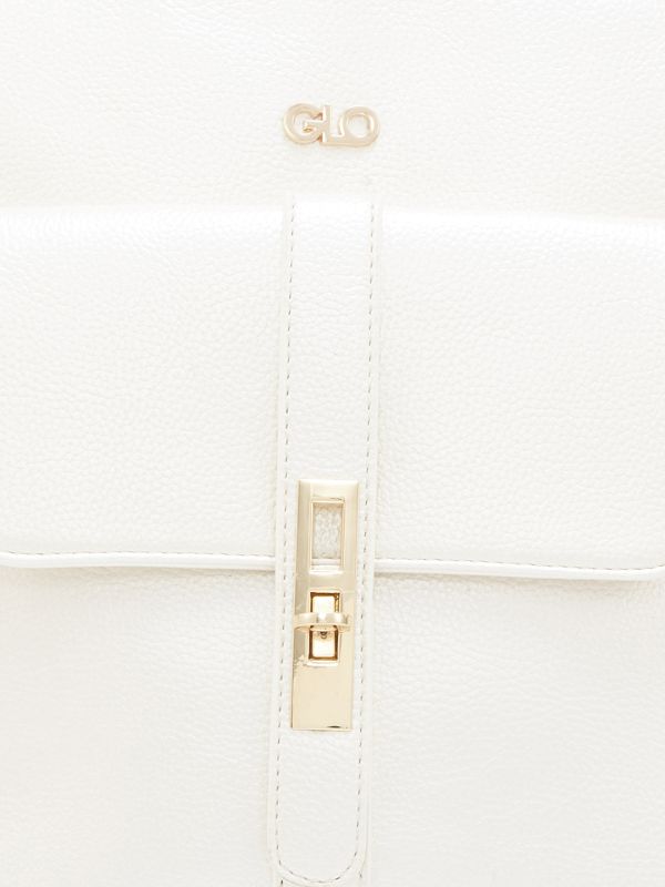 Globus Women Ivory Solid Smart Casual Backpack