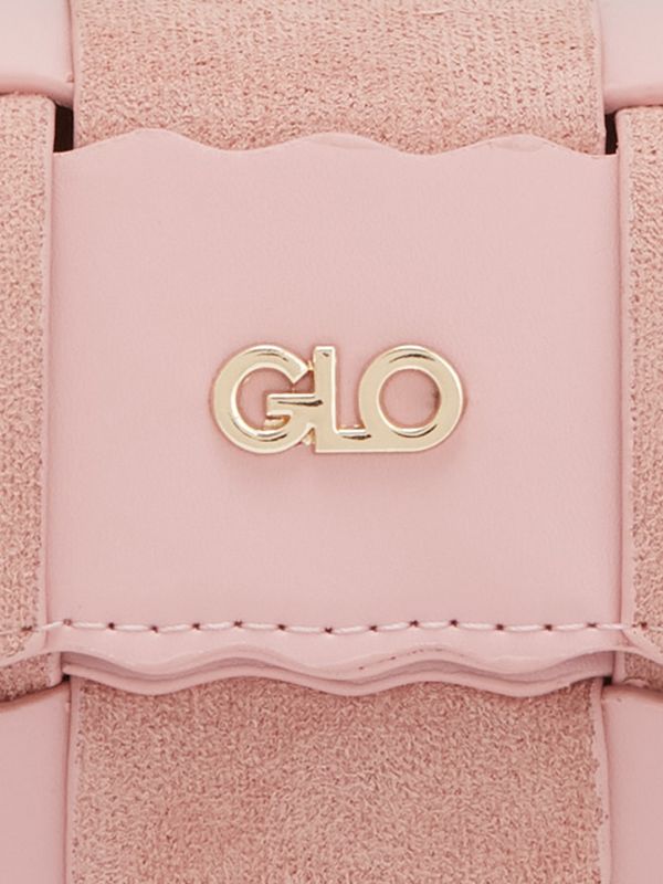 Globus Women Dusty Pink Self Design Casual Handheld Bag