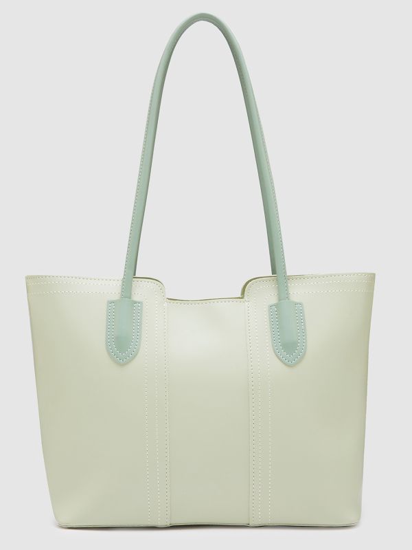 Globus Women Mint Green Solid Casual Tote Bag
