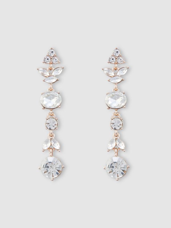 Globus Women Rose Gold-Plated Contemporary Drop Earrings