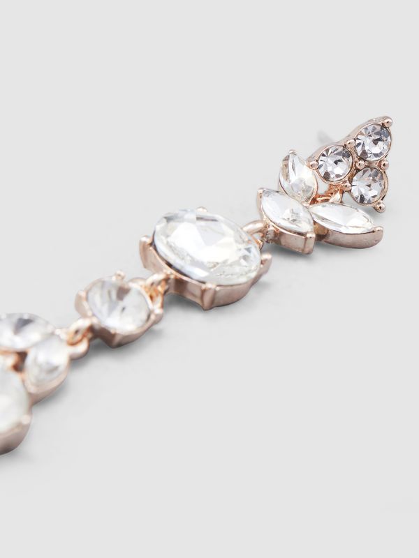 Globus Women Rose Gold-Plated Contemporary Drop Earrings