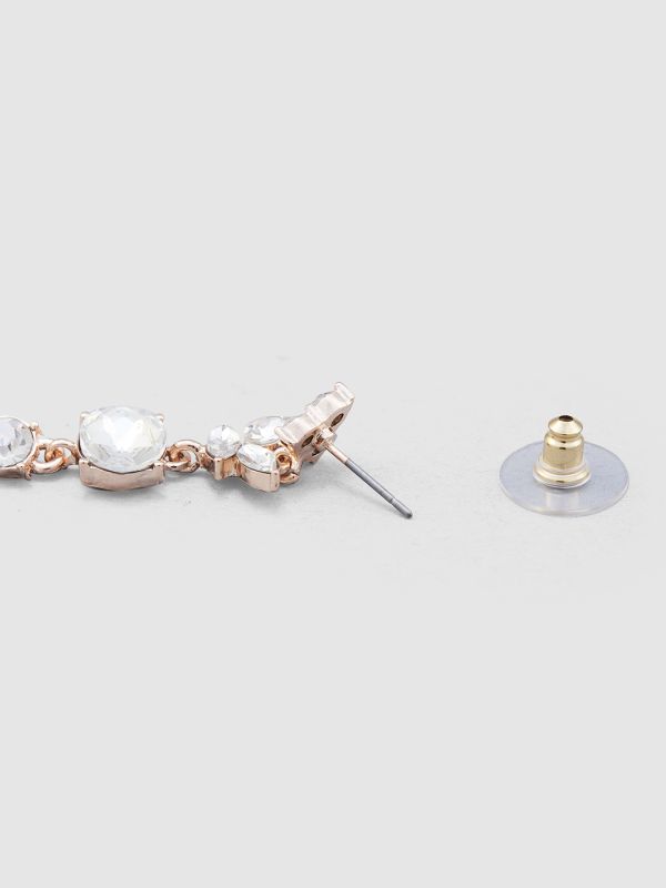 Globus Women Rose Gold-Plated Contemporary Drop Earrings