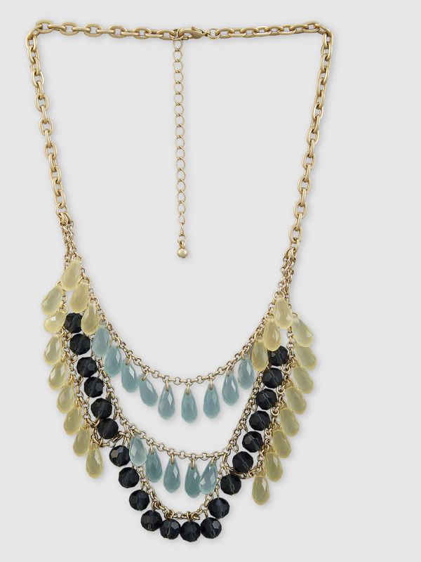 Globus Women Gold Brass-Plated Statement Layered Necklace