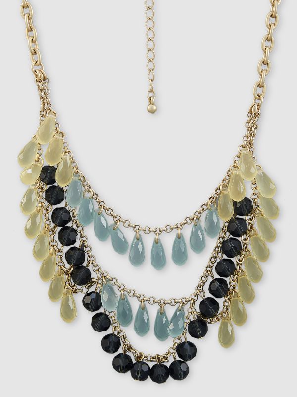 Globus Women Gold Brass-Plated Statement Layered Necklace