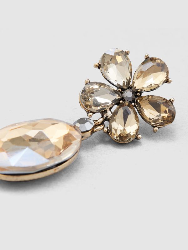 Globus Women Gold-Plated Oval Drop Earrings