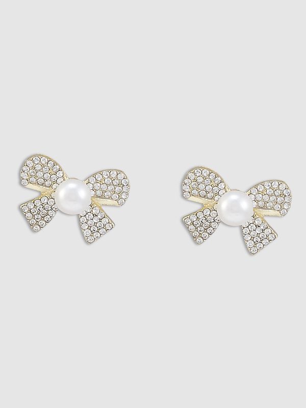 Globus Women Gold-Plated Classic Stud Earrings