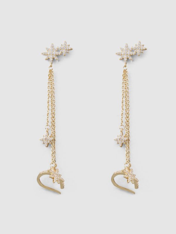 Globus Women Gold-Plated Star Shaped Ear Cuff