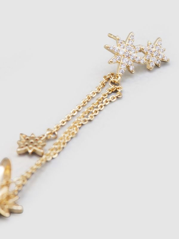 Globus Women Gold-Plated Star Shaped Ear Cuff