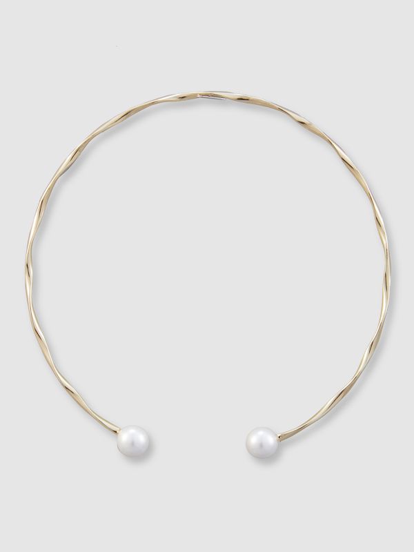 Globus Women Gold-Plated Pearls Statement Necklace
