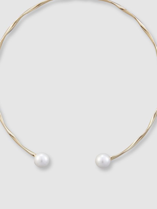 Globus Women Gold-Plated Pearls Statement Necklace