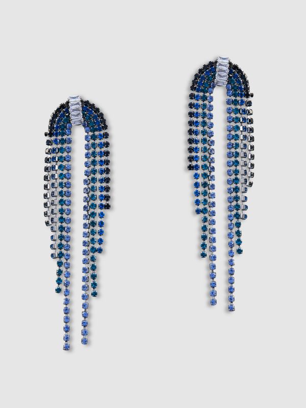 Globus Women Silver-Plated Contemporary Drop Earrings