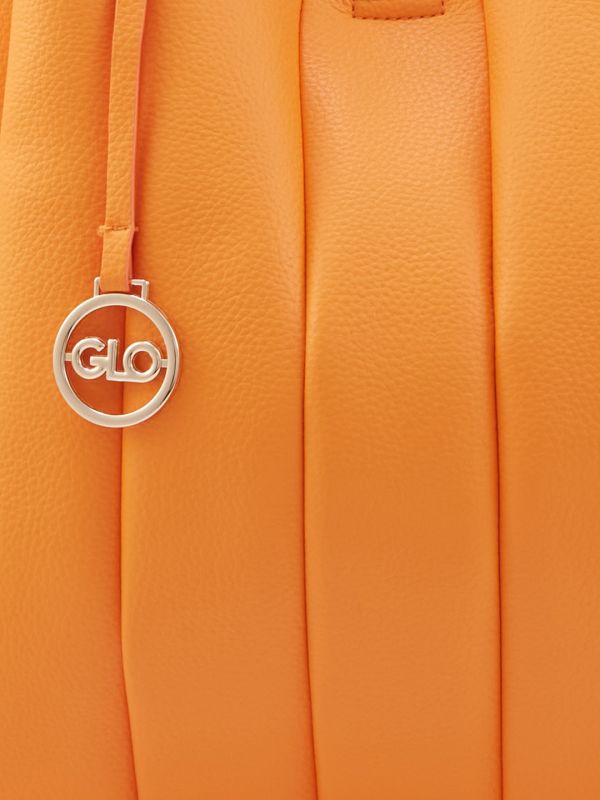 Globus Women Orange Textured Casual Shoulder Bag