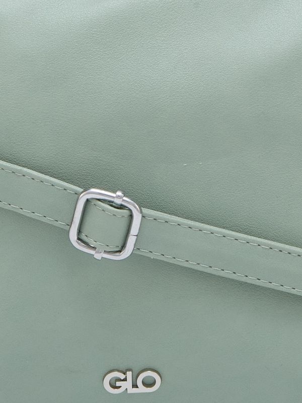 Globus Women Mint Green Solid Casual Hobo Bag