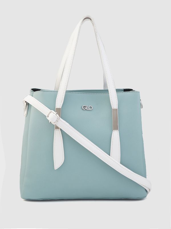 Globus Women Iceberg Blue Solid Casual Handheld Bag