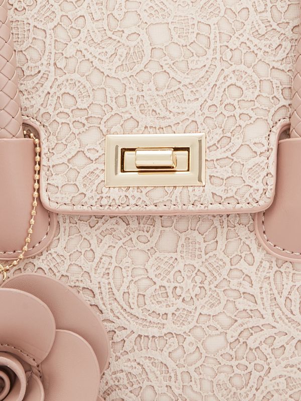 Globus Women Nude Textured Casual Handheld Bag