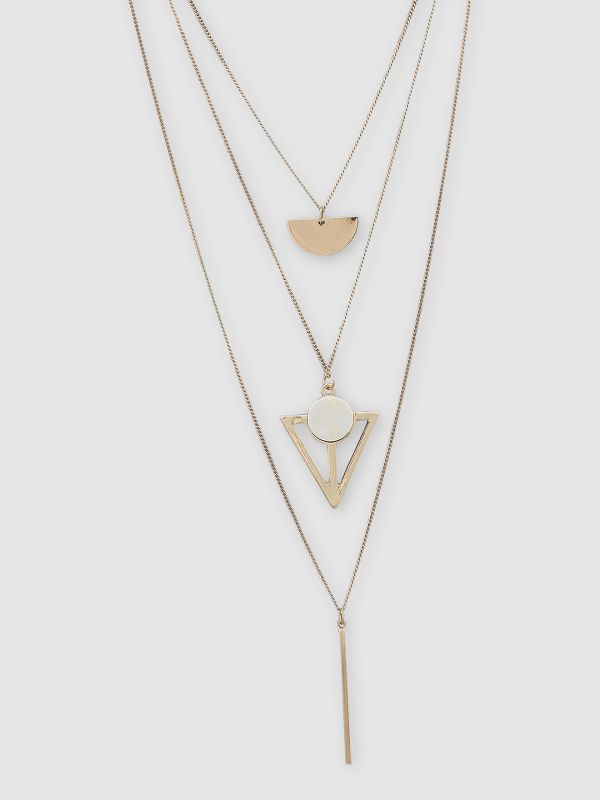 Globus Women Gold-Plated Minimal Layered Necklace