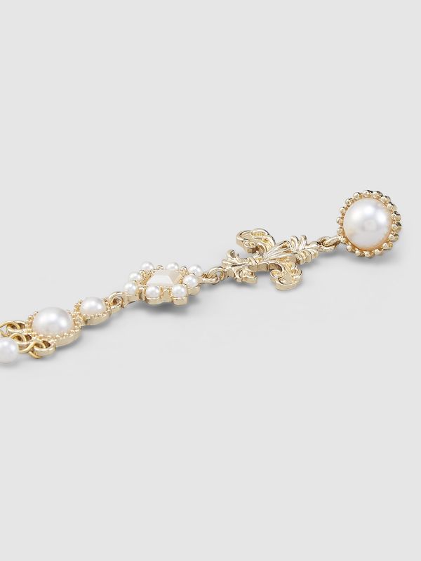 Globus Women Gold-Plated Pearl Classic Drop Earrings