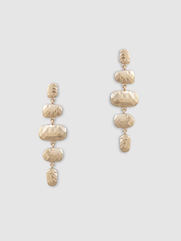 Globus Women Gold-Plated Geometric Drop Earrings