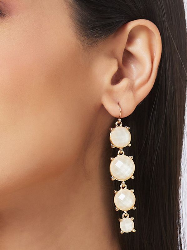 Globus Women Gold-Plated Classic Drop Earrings