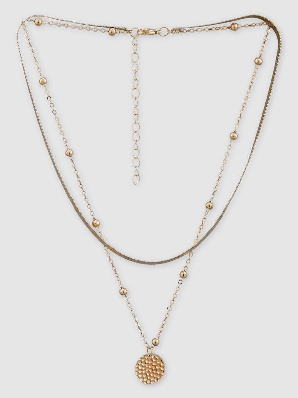 Globus Women Gold-Plated Minimal Layered Necklace