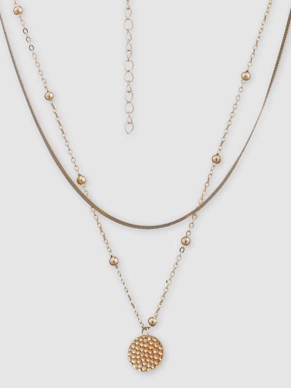 Globus Women Gold-Plated Minimal Layered Necklace