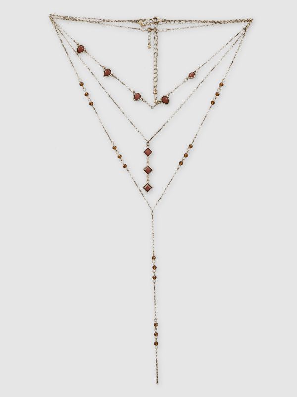 Globus Women Gold-Plated Statement Layered Necklace