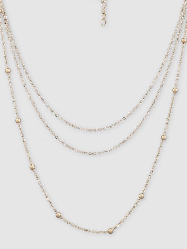 Globus Women Gold-Plated Minimal Layered Necklace