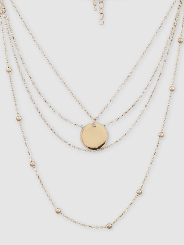 Globus Women Gold-Plated Minimal Layered Necklace