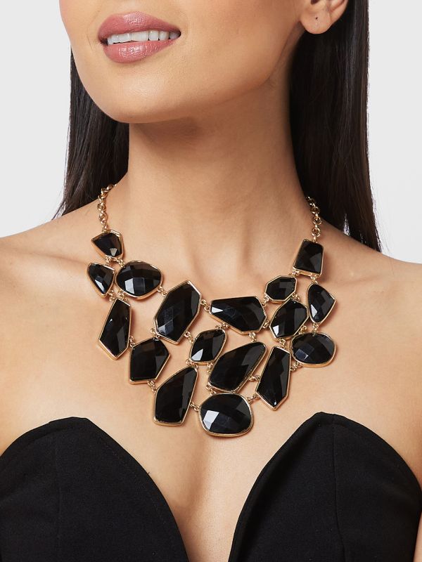 Globus Women Gold-Plated Statement Layered Necklace