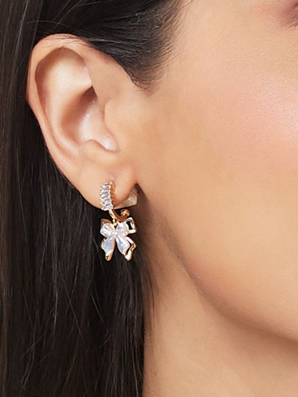 Globus Women Gold-Plated Contemporary Drop Earrings