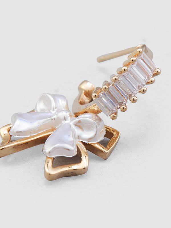 Globus Women Gold-Plated Contemporary Drop Earrings