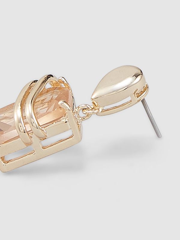 Globus Women Gold-Plated Geometric Drop Earrings