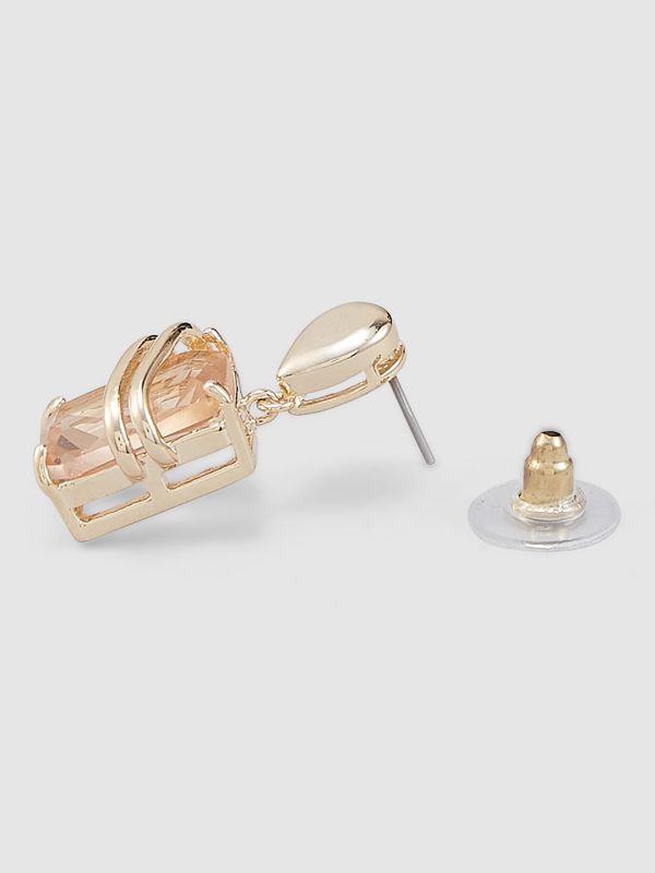 Globus Women Gold-Plated Geometric Drop Earrings