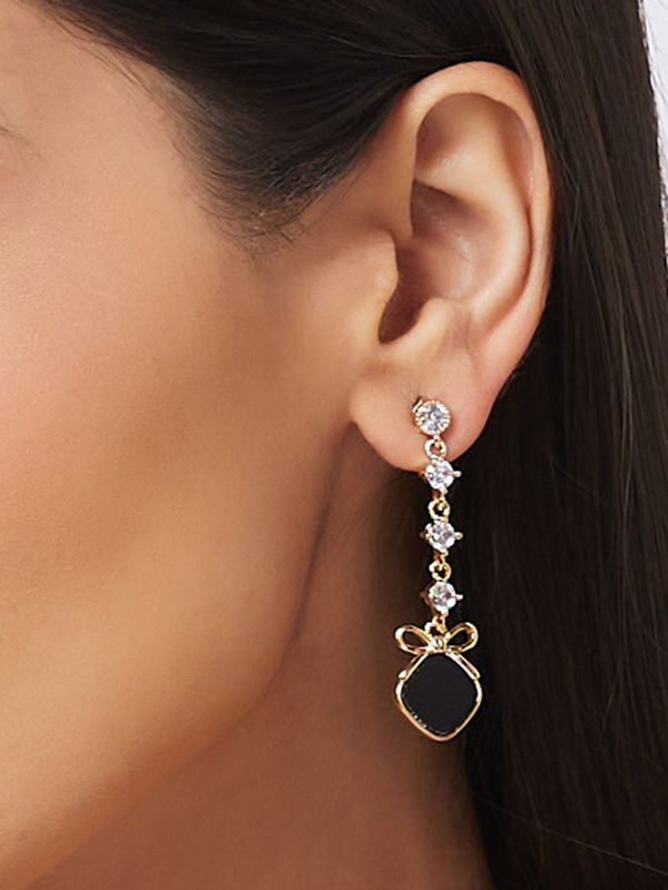 Globus Women Gold-Plated Classic Drop Earrings
