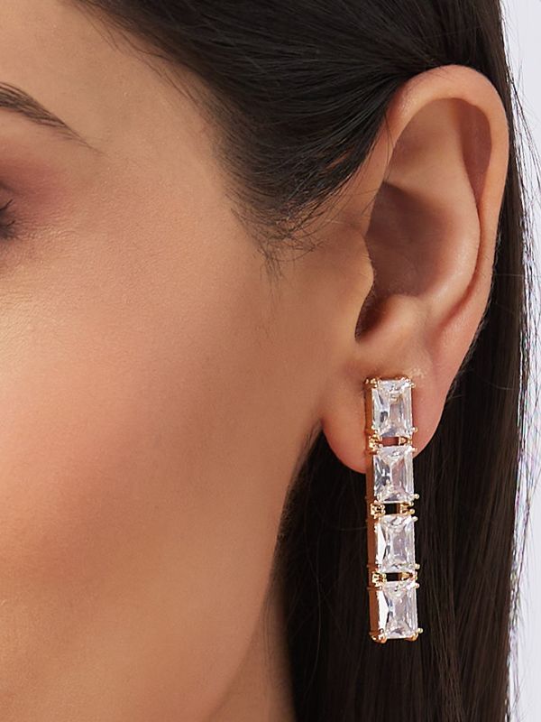 Globus Women Gold-Plated Classic Drop Earrings