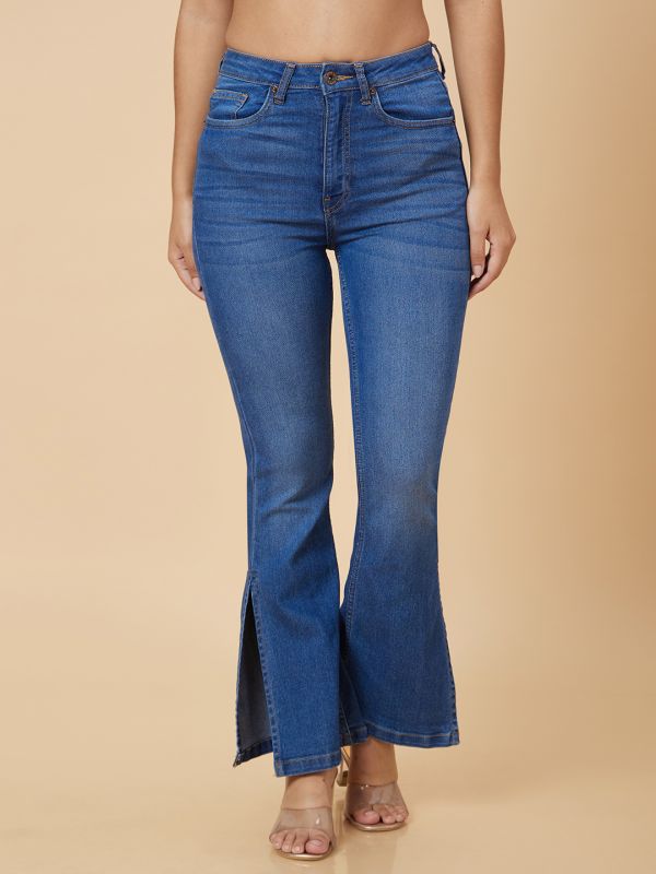 Globus Women Blue Bootcut High Rise Jeans