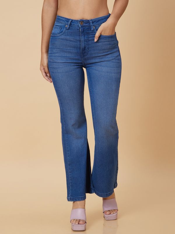 Globus Women Blue Bootcut High Rise Jeans