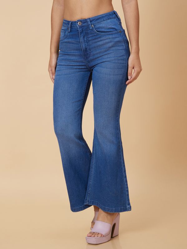 Globus Women Blue Bootcut High Rise Jeans