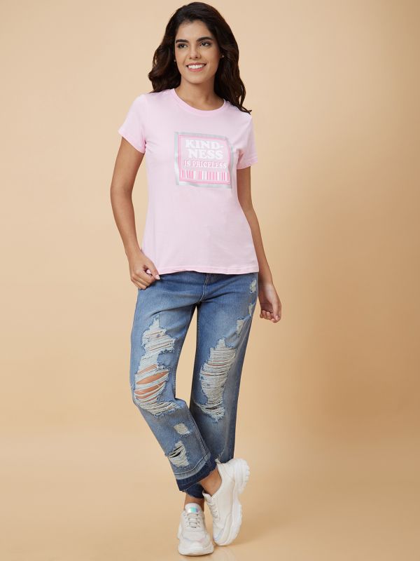 Globus Women Blue Boyfriend Fit Mid Rise Jeans
